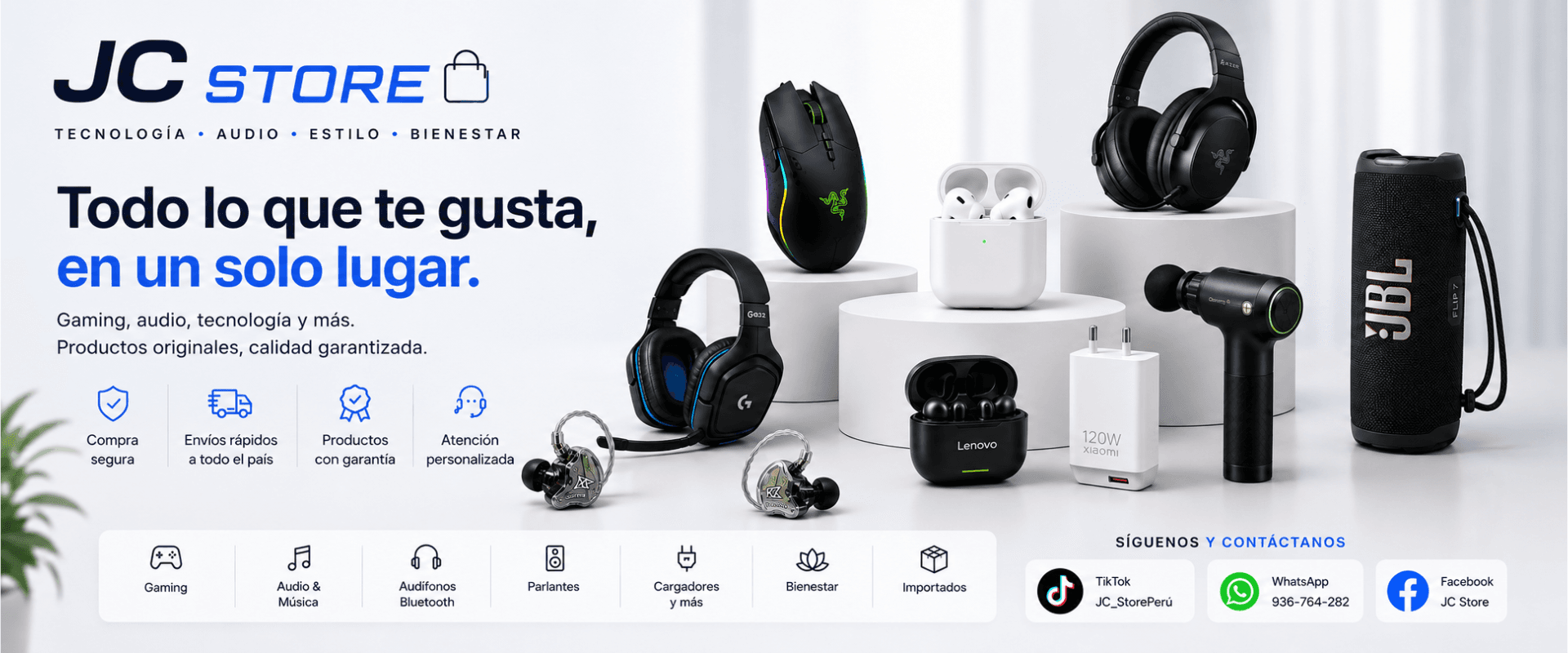 JC Store — tecnología e importaciones